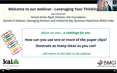 Video – leveraging your thinking style (webinar)